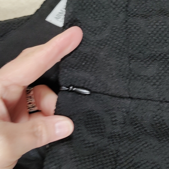 10W04 FINAL PRICE Armani Collezioni black mostly wool skirt 44 / 8 - Picture 6 of 9